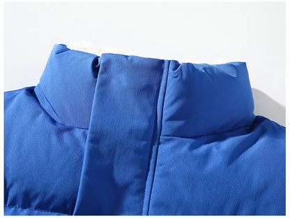 Winter Jacket Men Streetwear Fleece Parkas Coat Male Loose Bubble Jacket Warm Stand Collar Coats Unisex Puffer New Clothes