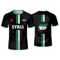 New Syria Football Jersey Men's Sports T-shirts Syrian Flag Street Oversized Tops Unisex Casual Graphic T-shirts Men's Gifts