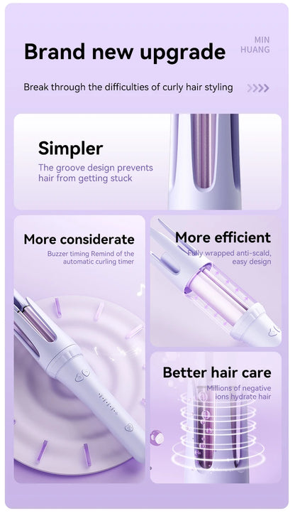 Hair Curling Iron 32mm Curler Wand Professional Curly Tongs Ceramic Electric Salon Styling Tool Small Crimping Iron