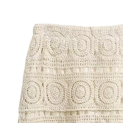 Women Crochet Skirt Comfortable Fashion Beach Skirt for Women Travel Beach