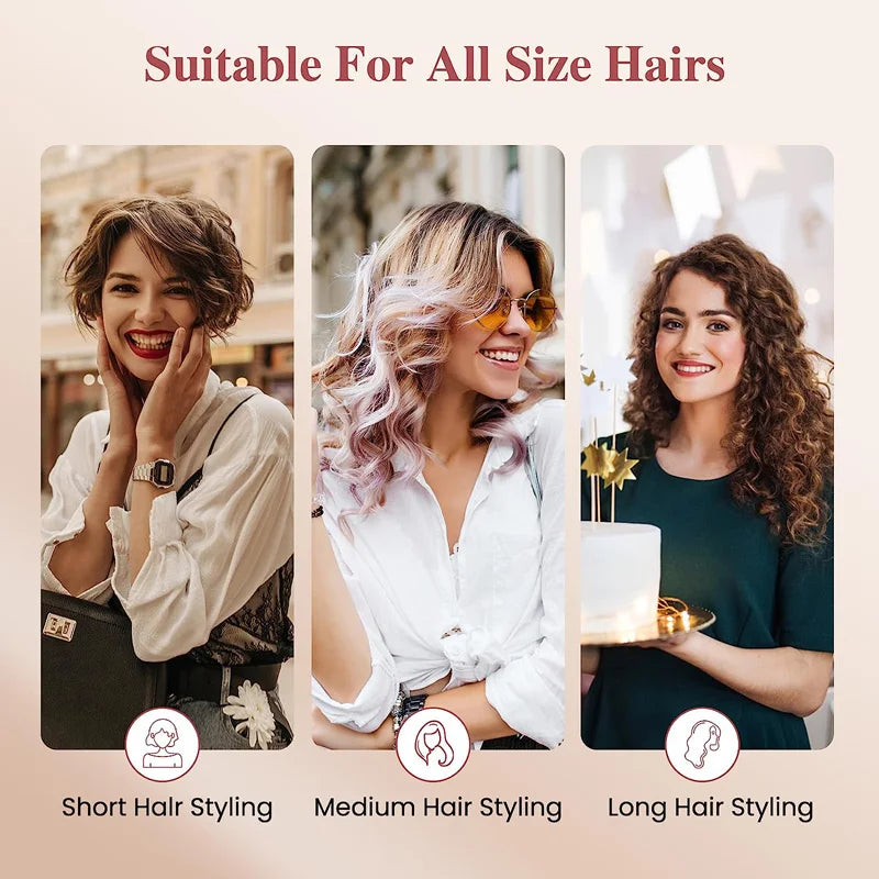 Hair Curler Tourmaline Ceramic 3 Barrel Hair Curling Iron Electric Curl Hair Machine Triple Barrel Hair Curler Hair Styling Tool