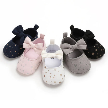 Toddler Girl Crib Shoes Newborn Baby Girls Boys Bowknot Soft Sole Dot Print Casual Shoes Baby Shoes Girls  Infant Shoes