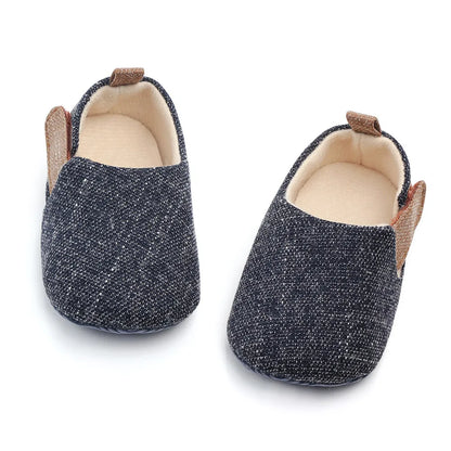 Meckior Casual Baby Boys Girls Shoes Soft Sole Rubber First Walkers Non-slip Solid Color Outdoor Infant Newborns Crib Shoes