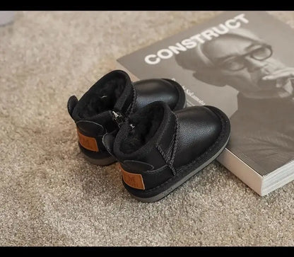 Children's Winter Snowy Boots Girls' Versatile Warm  Boys' Cotton Shoes Size 17-30