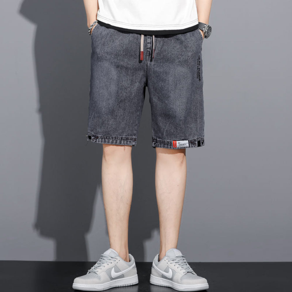 Men's Loose Baggy Denim Short Men Jeans Fashion Streetwear Hip Hop Long Capri Cargo Shorts Pocket Male pantaloons cartos