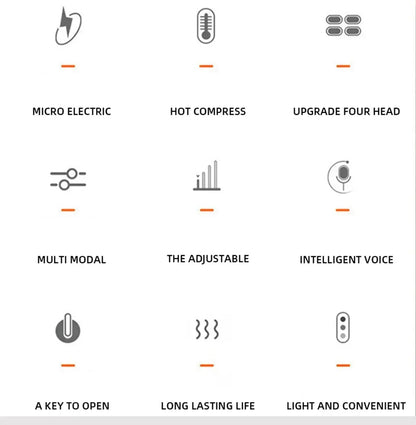 Smart Neck And Back Massager Device Shoulder Neck Massage Cervical Vertebra Vibrator Heating Relieve Pain Muscle Care