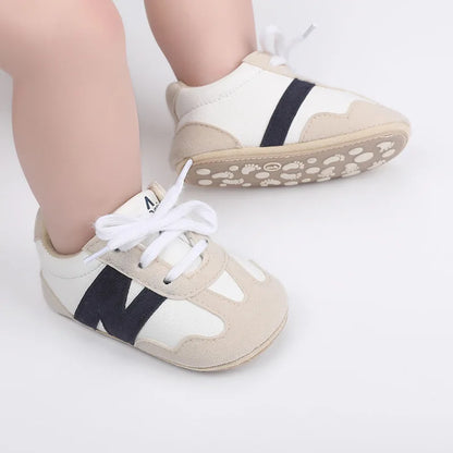 Newborn Baby Sneakers Letter Patchwork Baby Casual Shoes Anti-slip Hundred Toddler Baby Boys Girls Shoes 0-18 Months