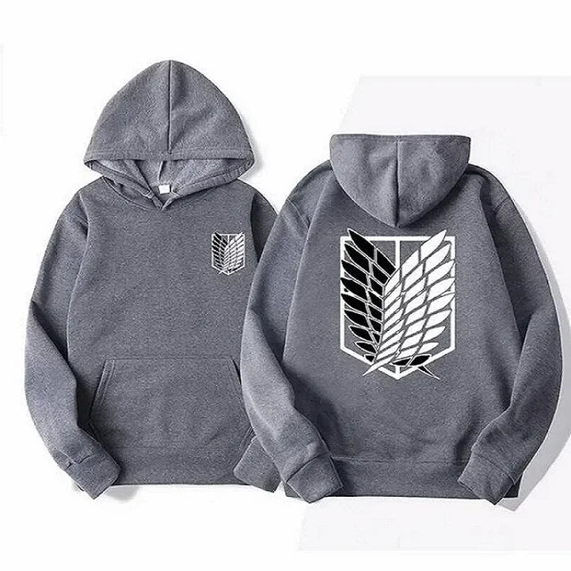 Attack on Titan Men's Hoodie Anime Hoodies Men Women Streetwear Pullover Harajuku Shingeki no Kyojin Hoodies Sweatshirt Clothes