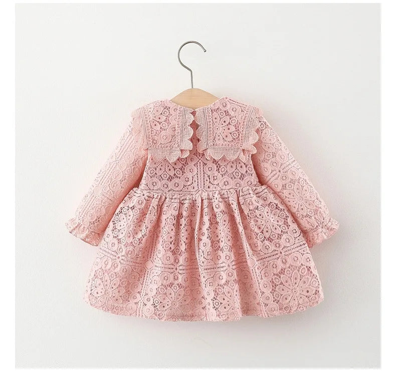 Spring Autumn toddler Baby Girl Clothes infant Lace Dress costume for newborn Girl clothing 1st Birthday Princess Dresses dress