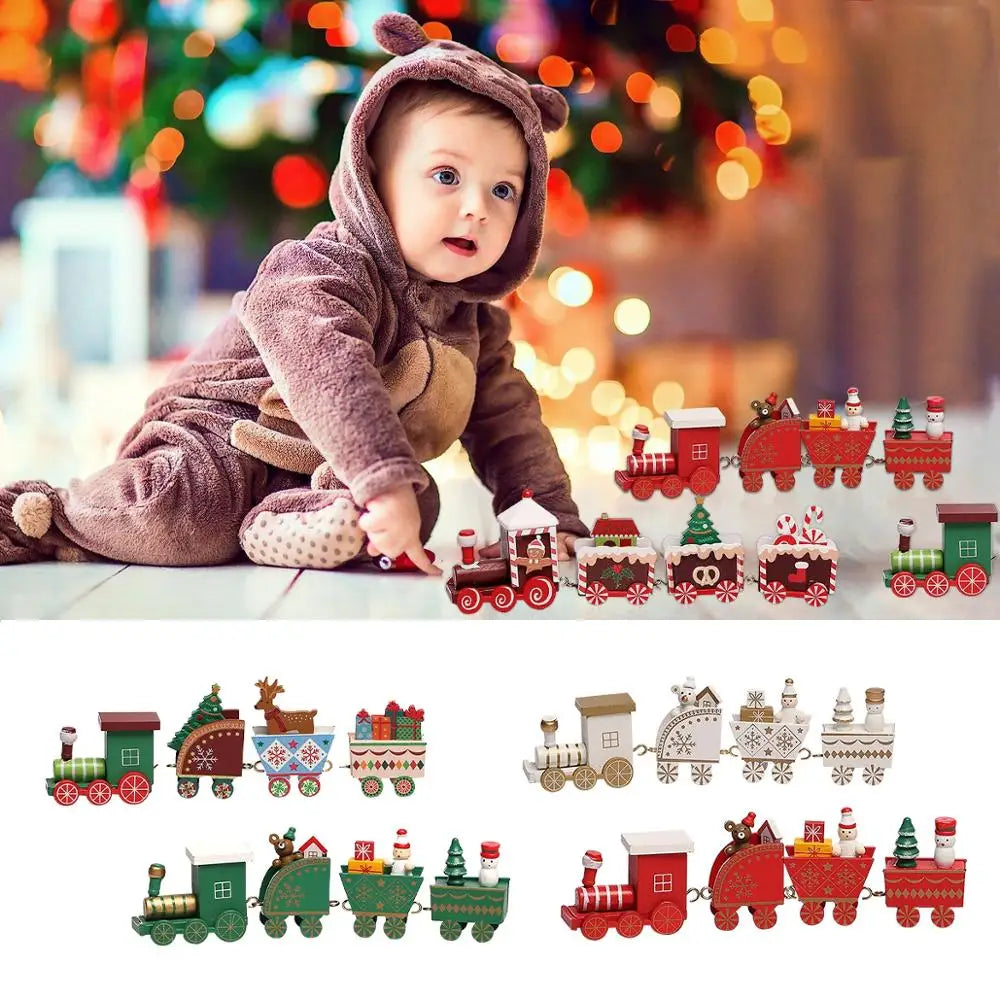 Christmas Train Merry Christmas Decorations For Home 2025 Christmas Ornament Xmas Navidad Noel Gifts Happy New Year 2026 Gifts