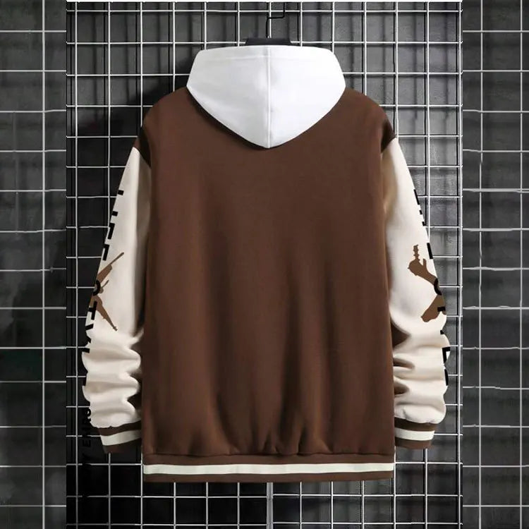 2025 New Jacket Coat Letter Printed  Wear Men Baseball Jacket Casual Long Sleeve Stand Jackets Men's Coats Sweatshirts Outerwear