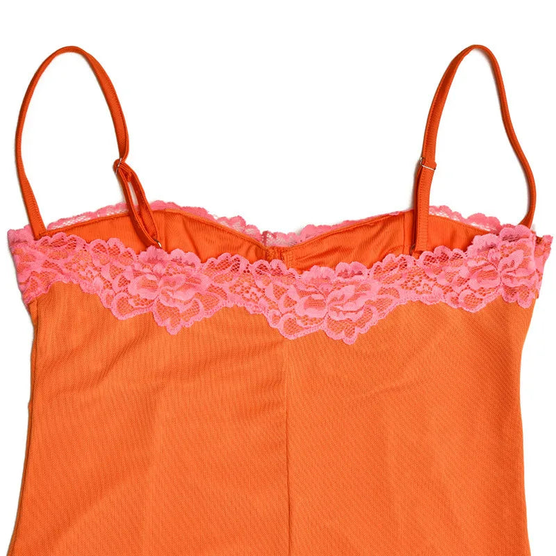 Mozision Lace Spaghetti Strap Bodycon Maxi Dress Women Robe New Patchwork Strapless Sleeveless Backless Sexy Club Party Dress