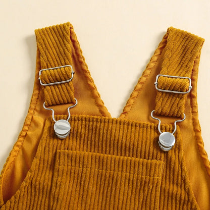 2025 Lorrainian 3-24M Baby Girl Summer Overalls Infant Wide Leg Solid Color Jumpsuit Front Pocket Suspender Pants Outfits