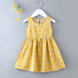 Casual Baby Girl Vest Cotton Infant Dress Toddler Sleeveless A-Line Pleated Kids Clothes Mini Princess Dress