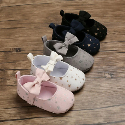 Toddler Girl Crib Shoes Newborn Baby Girls Boys Bowknot Soft Sole Dot Print Casual Shoes Baby Shoes Girls  Infant Shoes