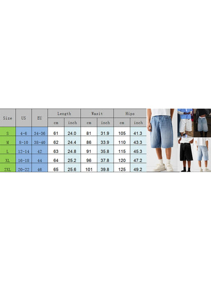 Men Denim Shorts Zipper Button Closure Summer Casual Shorts with Pockets Male Trendy Fashion Short Jeans for Streetwear Y2K 00s