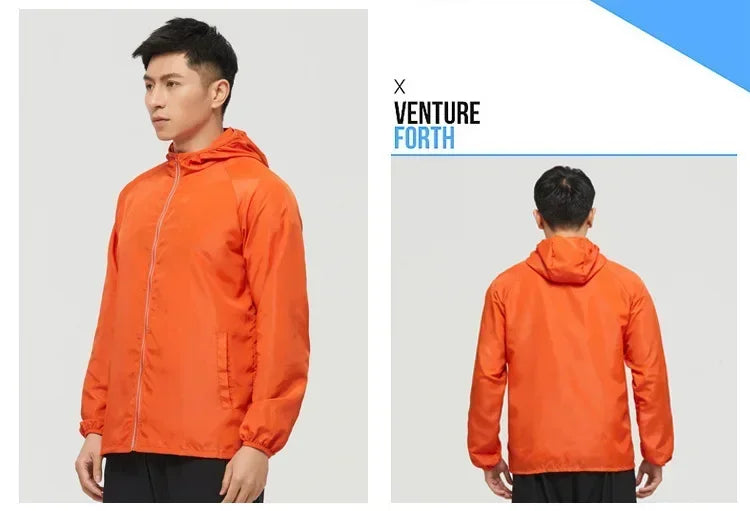 Men's Hiking Jackets Waterproof Women Sun Protection Windbreaker Camping Climbing Outdoor Coat Unisex Portable Clothes