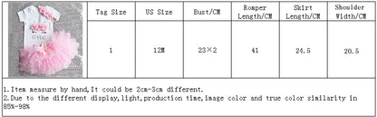 NewBorn Girls 1St Birthday Party Dress Princess 1 Year Old Ceremony Mesh Tutu Vestidos Infant Unicorn Christening Gowns