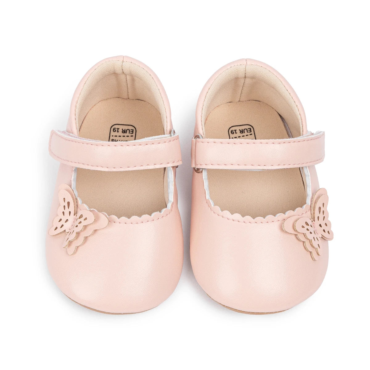 Girls Princess Shoes Bowknot Rubber Sole Anti-slip PU Leather Baby Shoes Newborns First Walkers Crib Shoes Spring Autumn