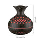 300ML Wood Grain Flower Humidifier Silent Aromatherapy Diffuser USB Rechargeable Mini Air Humidifier with Colorful Night Light