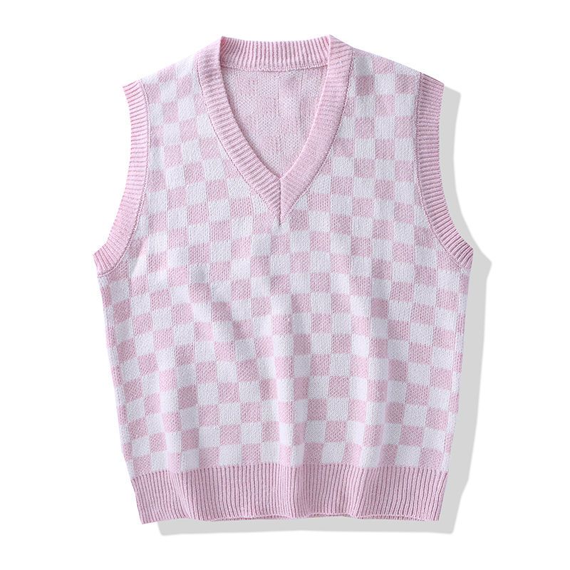Men Knit Sweater Vest ins sweater vest Korean fashion clothes