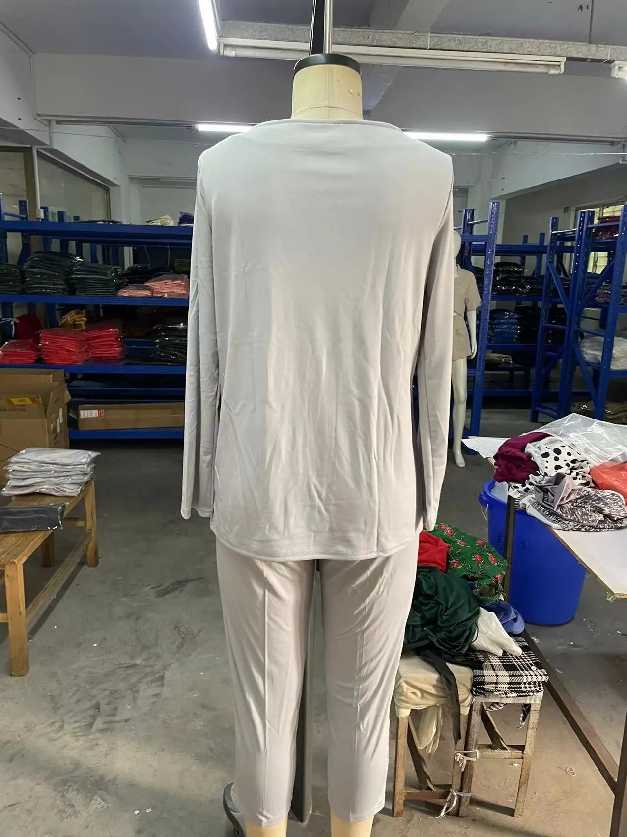 Women Elegant Solid Color Two Piece Sets Casual O Neck Pullover Full Sleeve Tops + Pants Suit 2 Piece Set Woman Fashion Outfits