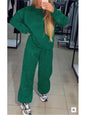 Women's Pants Suit Autumn New O-neck Hot Diamond Long-sleeved T-shirt Drawstring Sweatpants Fashionable Ladies 2-piece Sets