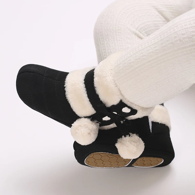 Newborn baby boy girl snow winter boots for infants and young children soft soled winter warm baby crib short boots shoes