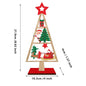 Holiday Wooden Decoration Compact Wooden Christmas Tree Wooden Tabletop Christmas Tree Christmas Party Ornament For Shelf Table