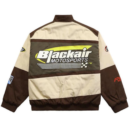 Motorcycle Baseball Jackets Men Y2K Harajuku Letter Embroidery Patchwork Coats Vintage Hip Hop Streetwear Varsity Jacket Unisex