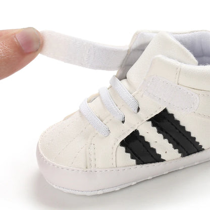 0-18M Baby Shoes Boy Newborn Infant Toddler Casual Comfort Cotton Sole Anti-slip PU Leather First Walkers Crawl Crib Shoes