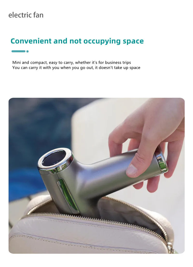 Wireless Hair Dryer Multifunctional  Air Duster Blower Travel Portable USB Rechargeable Negative Ions Blow Dryer