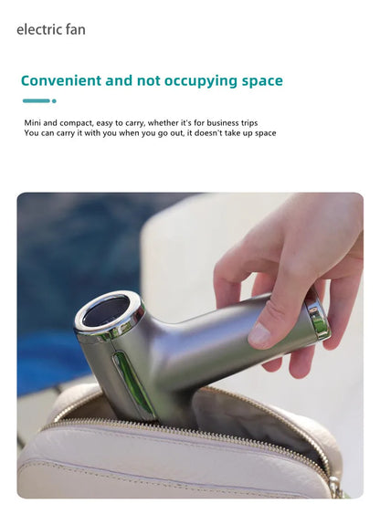 Wireless Hair Dryer Multifunctional  Air Duster Blower Travel Portable USB Rechargeable Negative Ions Blow Dryer