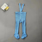 Baby Children's Pantyhose Spring And Autumn Female Baby Cute Solid Color High Waist High Elastic Overall Leggings Bib