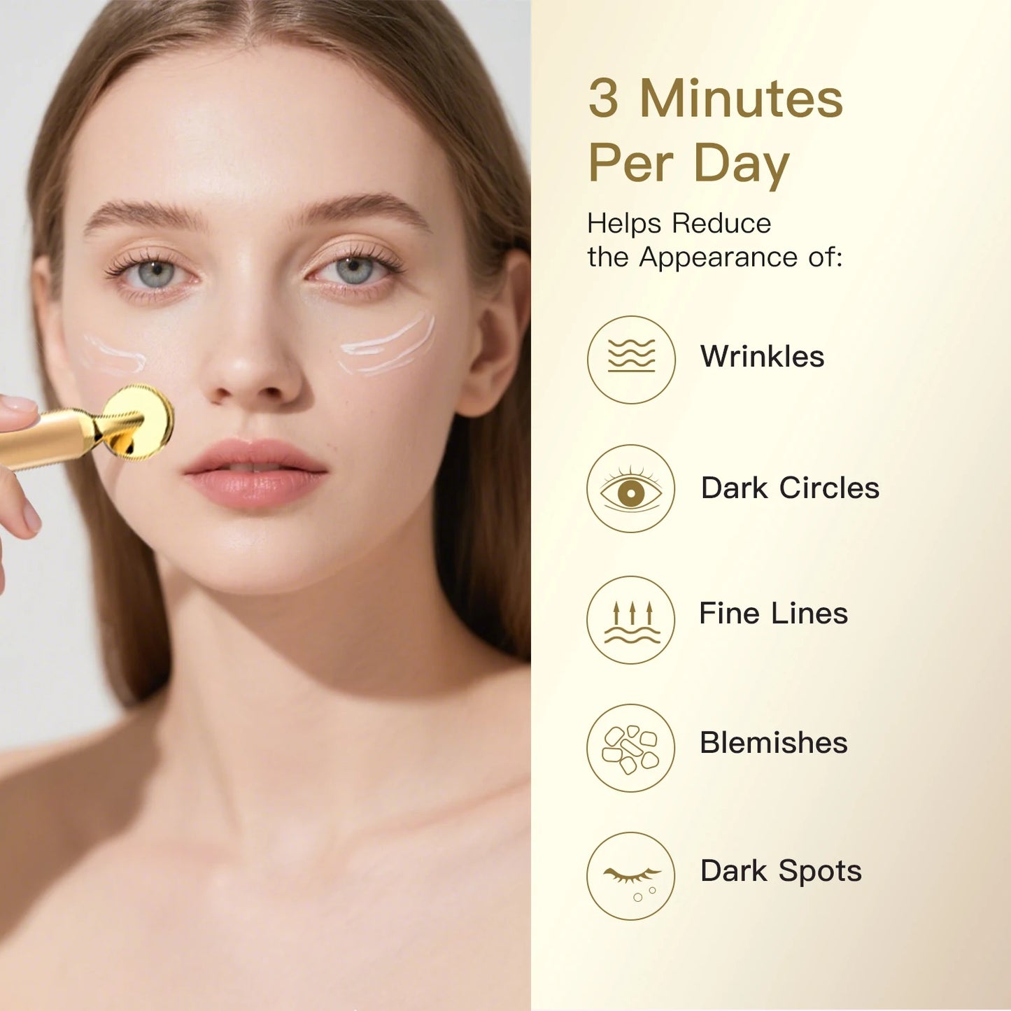 Electric Facial Beauty Devices Face Lifting Anti Wrinkle Facial Eye Massage with Face Cream Introducer Skin Rejuvenation Device