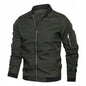 Men's Cargo Zippered Jacket, Men's Casual Street Multi Pocket Work Jacket, Slim Fit Pilot Baseball Suit, Men's Clothing