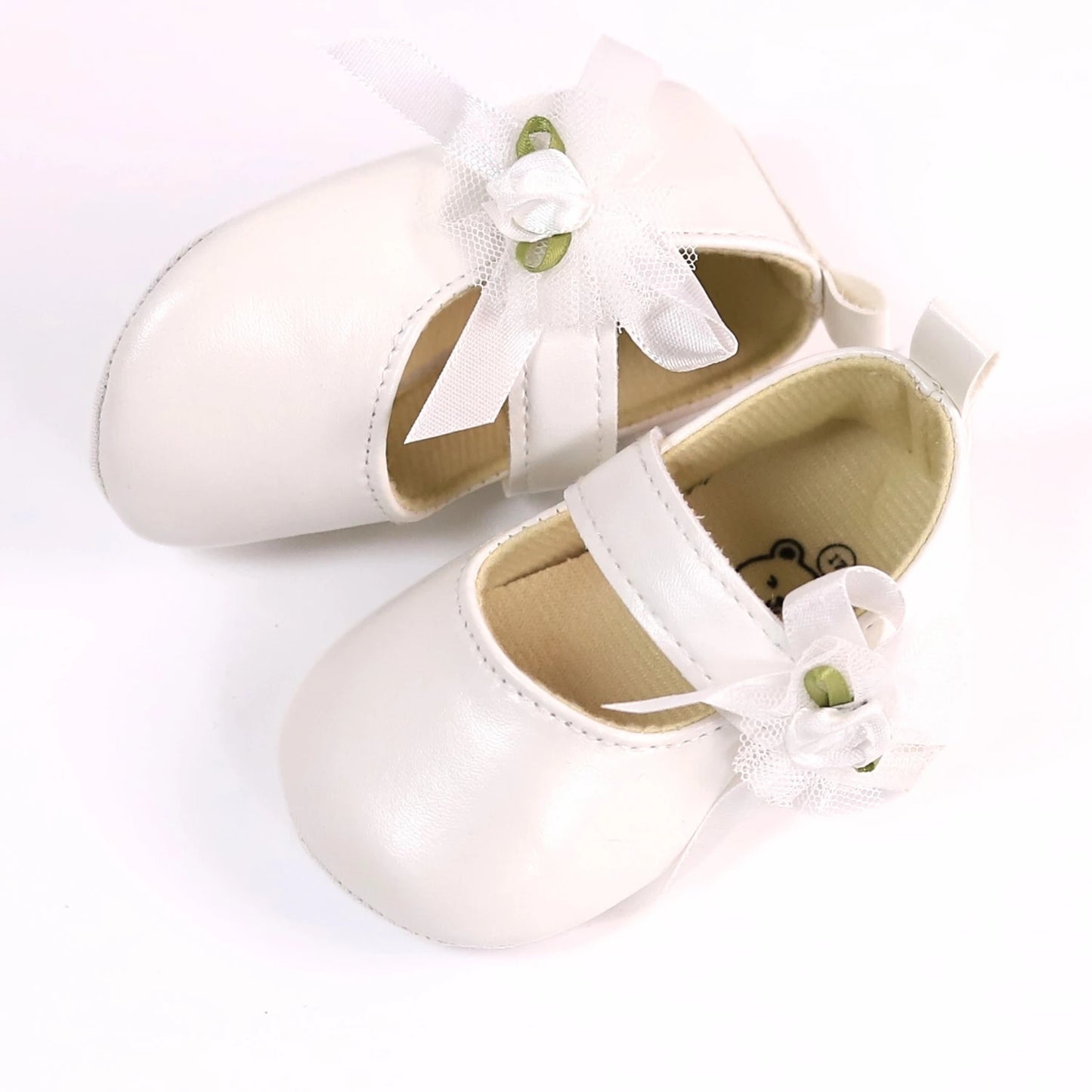 RABEISIR Baby toddler shoes, fashionable rose flower baby girl casual step shoes, light and non-slip, suitable for daily