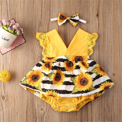 Children's Clothing New 2-piece Red Flower Baby Clothing Newborn Girl Lace Dress Princess Skirt Clothing 0-24M Princess Dress