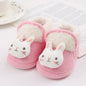 Winter Warm Newborn Baby Boy Girl Boots Cute Bear Soft Toddler Shoes First Walkers Anti-slip Booties Infant Fur Snow Boots 0-18M