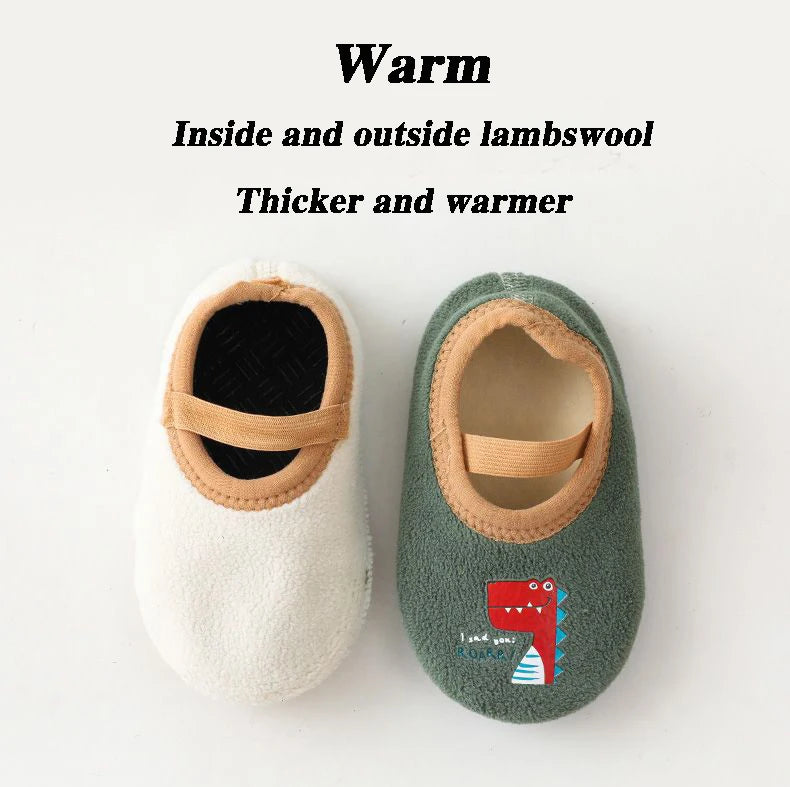 Baby Non-slip Socks Children Indoor Warm Floor Shoes Boys and Girls Toddler Shoes Amusement Park Kindergarten Non-slip