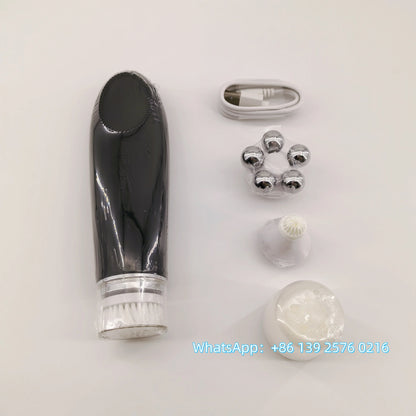 Beauty 4 in 1 Facial Skin Lifting Device Face Brush Cleanser Electric Silicone Facial Cleaning Brush for Deep Cleaning