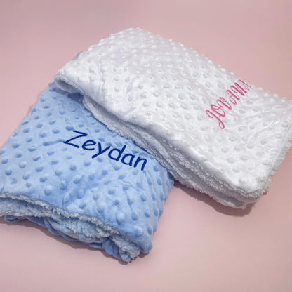 Personalized Baby First Name Cover Kids Custom Blanket Newborn Boy Girl Birthday Gift Swaddle Bed Toddler Stroller Crib Blanket