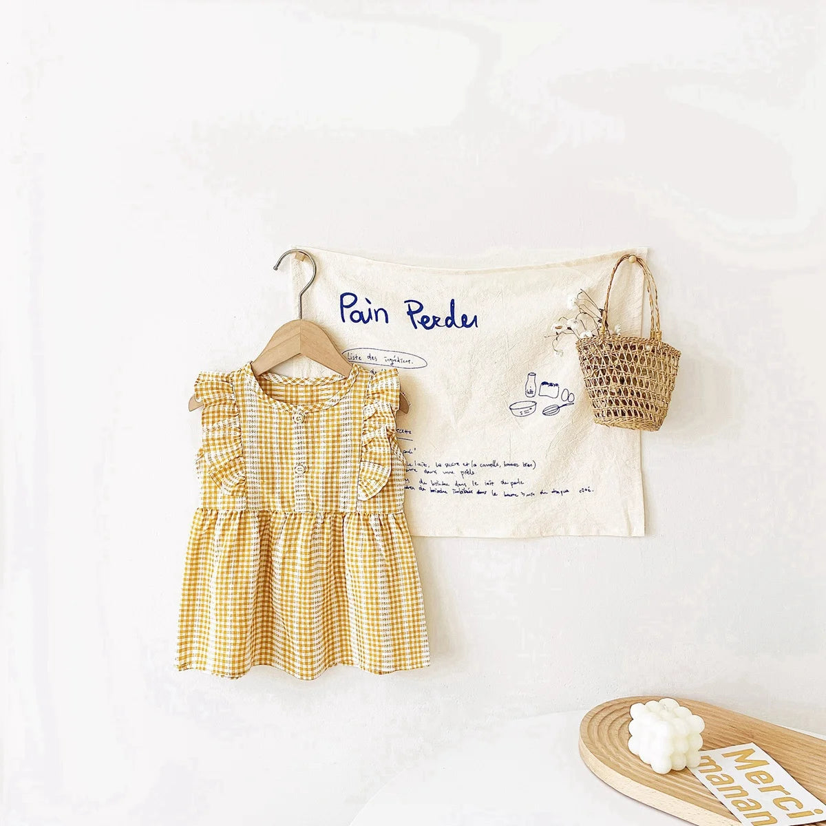 Sanlutoz Cute Princess Baby Girls Dress Comfortable Fashionable Sleeveless Kids Clothing Korean Style