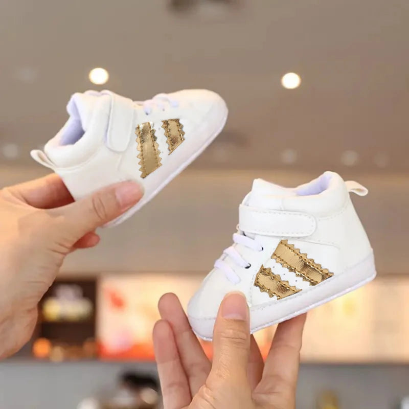 0-18M Baby Shoes Boy Newborn Infant Toddler Casual Comfort Cotton Sole Anti-slip PU Leather First Walkers Crawl Crib Shoes