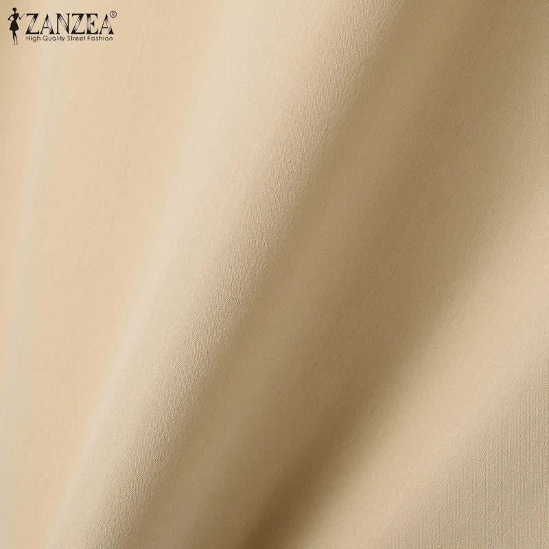 Elegant Chic Women 2-Pieces Sets ZANZEA Woman 2025 Trouser Suits Fashion 2pcs Outfits Tank Top and Wide Leg Pant Suits Oversize