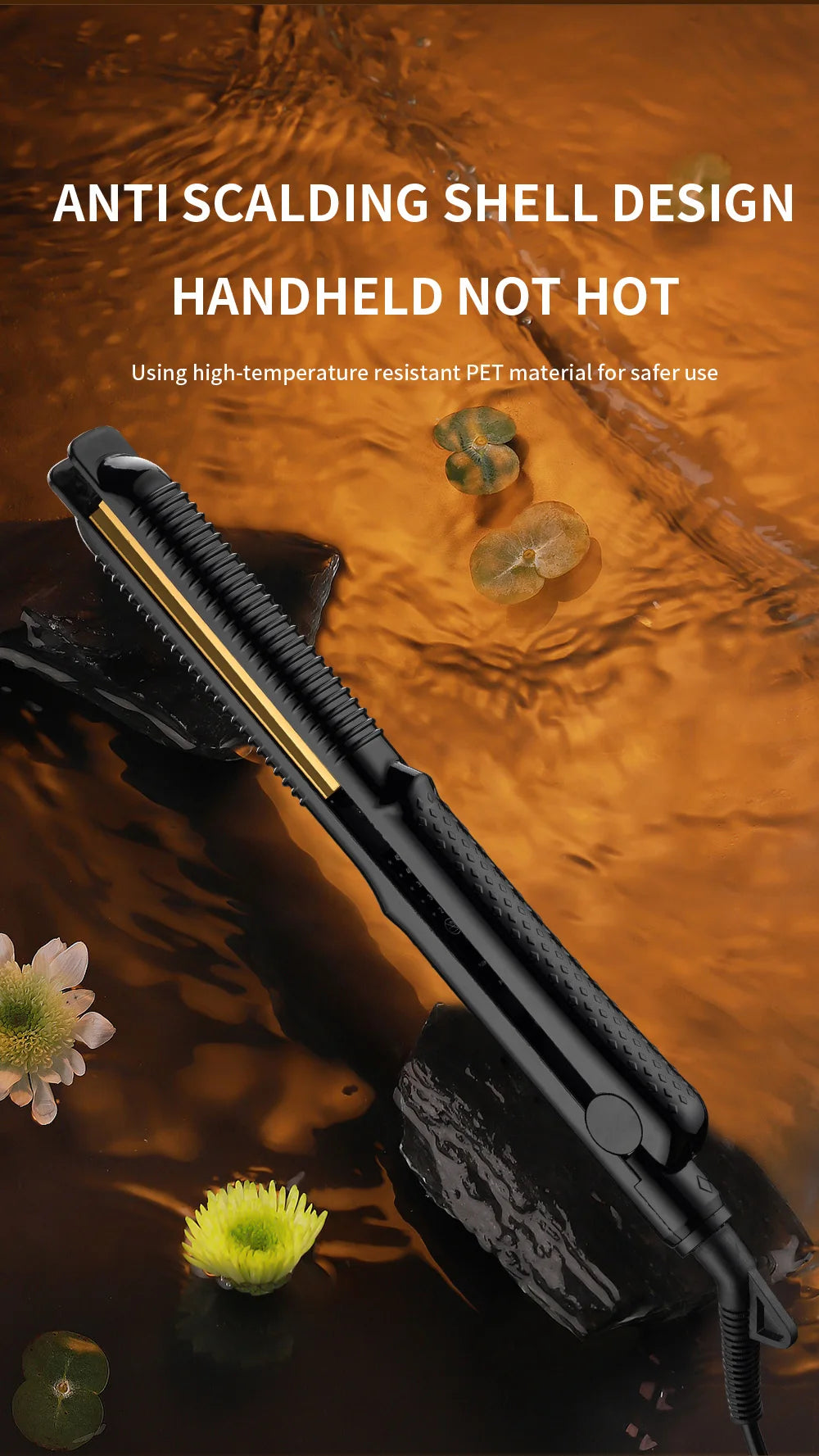 Hair Curler Iron Electric Corrugated Plate Hair Curling Iron Curls Volume Styling Tools