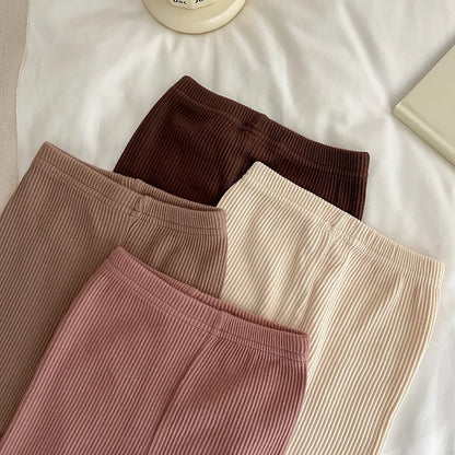 Baby Girl's Skinny Elastic Leggings Infant Trousers Toddler Basic Outwear Pants For 0-3Y