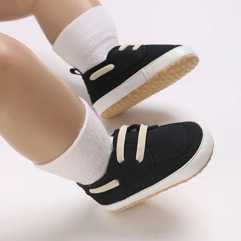 Newborn Baptist Shoes New Leather Gentleman Shoes Anti-slip Soft Bottom Indoor Baby Boys and Girls Casual Shoes Walking Shoes