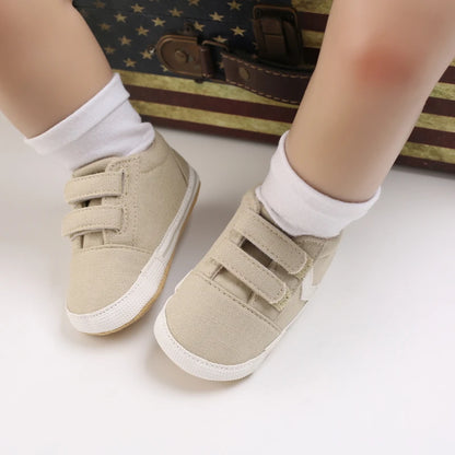 Hot Selling Baby Shoes Classic Soft Sole Shoes Newborn Casual Fashion Sports Shoes Infant Toddler  Solid Color Strips Crib Shoes