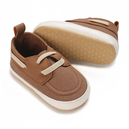 Newborn Baptist Shoes New Leather Gentleman Shoes Anti-slip Soft Bottom Indoor Baby Boys and Girls Casual Shoes Walking Shoes
